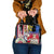 Personalised Hawaii and Philippines Together Shoulder Handbag The Emblems with Cultural Symbols Blue-White-Red Tricolor