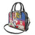 Personalised Hawaii and Philippines Together Shoulder Handbag The Emblems with Cultural Symbols Blue-White-Red Tricolor