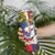 Personalised Hawaii and Philippines Together Skinny Tumbler The Emblems with Cultural Symbols Blue-Red Gradient