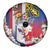 Personalised Hawaii and Philippines Together Spare Tire Cover The Emblems with Cultural Symbols Blue-White-Red Tricolor