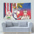 Personalised Hawaii and Philippines Together Tapestry The Emblems with Cultural Symbols Blue-White-Red Tricolor