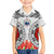 Samoa Siapo Ula Fala Family Matching Off Shoulder Maxi Dress and Hawaiian Shirt With Ginger Plant White Color LT03 Son's Shirt White - Polynesian Pride