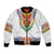 Haiti Flag Traditional Dashiki Bomber Jacket White Color - Polynesian Pride