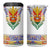 Haiti Flag Traditional Dashiki 4 in 1 Can Cooler Tumbler White Color - Polynesian Pride