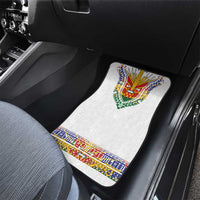 Haiti Flag Traditional Dashiki Car Mats White Color - Polynesian Pride