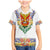 Haiti Flag Traditional Dashiki Family Matching Mermaid Dress and Hawaiian Shirt White Color - Polynesian Pride