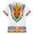 Haiti Flag Traditional Dashiki Family Matching Short Sleeve Bodycon Dress and Hawaiian Shirt White Color - Polynesian Pride