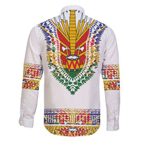 Haiti Flag Traditional Dashiki Family Matching Short Sleeve Bodycon Dress and Hawaiian Shirt White Color LT03 - Polynesian Pride