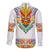 Haiti Flag Traditional Dashiki Family Matching Short Sleeve Bodycon Dress and Hawaiian Shirt White Color - Polynesian Pride