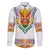 Haiti Flag Traditional Dashiki Family Matching Tank Maxi Dress and Hawaiian Shirt White Color - Polynesian Pride