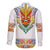 Haiti Flag Traditional Dashiki Family Matching Tank Maxi Dress and Hawaiian Shirt White Color - Polynesian Pride