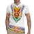 Haiti Flag Traditional Dashiki Rugby Jersey White Color - Polynesian Pride