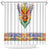 Haiti Flag Traditional Dashiki Shower Curtain White Color - Polynesian Pride