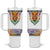 Haiti Flag Traditional Dashiki Tumbler With Handle White Color - Polynesian Pride
