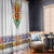 Haiti Flag Traditional Dashiki Window Curtain White Color - Polynesian Pride