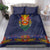Haiti Flag Traditional Dashiki Bedding Set Black Color - Polynesian Pride