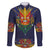 Haiti Flag Traditional Dashiki Family Matching Mermaid Dress and Hawaiian Shirt Black Color - Polynesian Pride