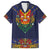 Haiti Flag Traditional Dashiki Family Matching Tank Maxi Dress and Hawaiian Shirt Black Color - Polynesian Pride