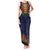 Haiti Flag Traditional Dashiki Family Matching Tank Maxi Dress and Hawaiian Shirt Black Color - Polynesian Pride