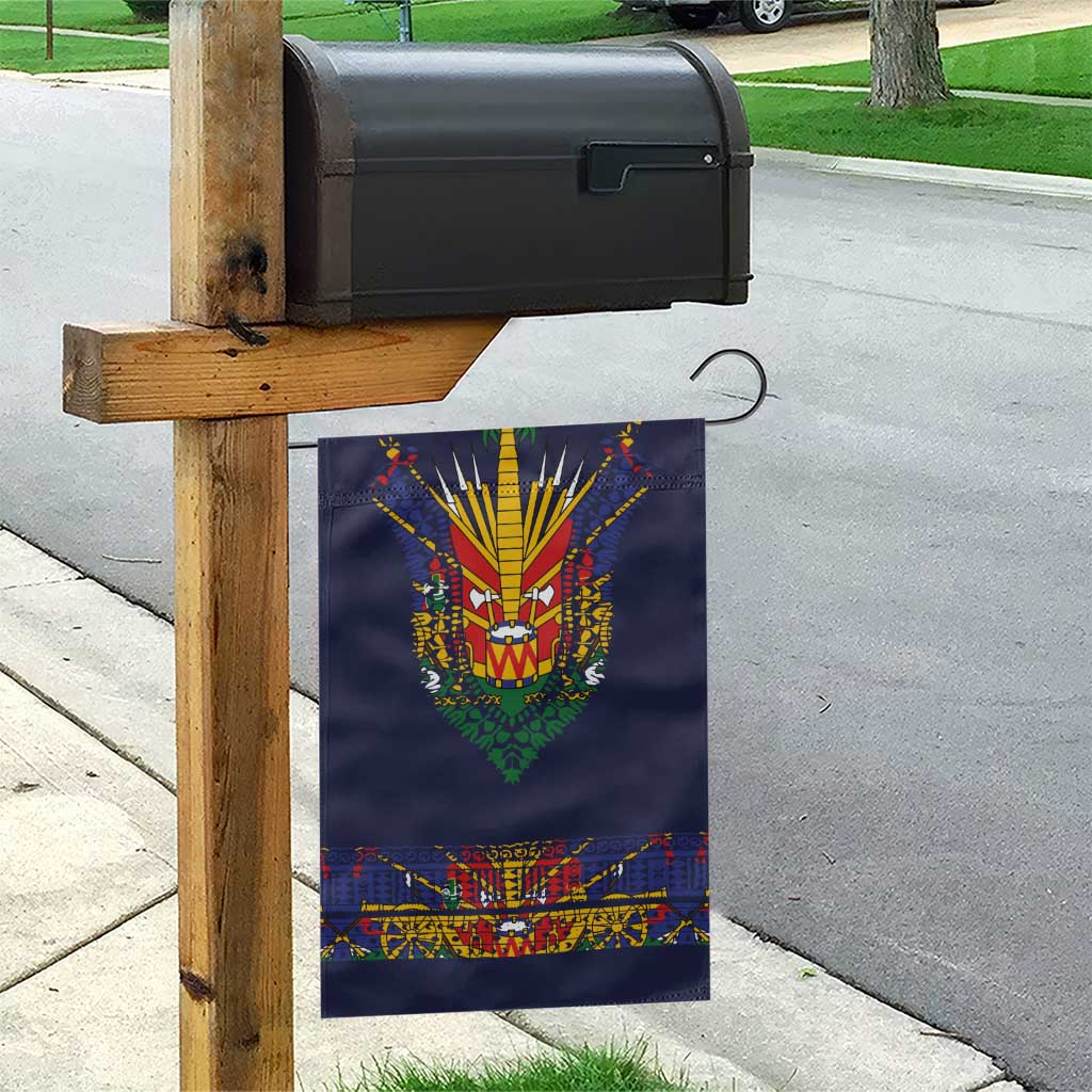 Haiti Flag Traditional Dashiki Garden Flag Black Color - Polynesian Pride