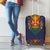 Haiti Flag Traditional Dashiki Luggage Cover Black Color - Polynesian Pride