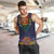 Haiti Flag Traditional Dashiki Men Tank Top Black Color - Polynesian Pride