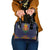 Haiti Flag Traditional Dashiki Shoulder Handbag Black Color - Polynesian Pride
