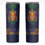 Haiti Flag Traditional Dashiki Skinny Tumbler Black Color - Polynesian Pride
