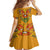 Haiti Flag Traditional Dashiki Family Matching Tank Maxi Dress and Hawaiian Shirt Yellow Color - Polynesian Pride