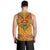 Haiti Flag Traditional Dashiki Men Tank Top Yellow Color - Polynesian Pride