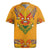 Haiti Flag Traditional Dashiki Rugby Jersey Yellow Color - Polynesian Pride