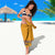Haiti Flag Traditional Dashiki Sarong Yellow Color - Polynesian Pride