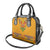 Haiti Flag Traditional Dashiki Shoulder Handbag Yellow Color - Polynesian Pride