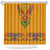 Haiti Flag Traditional Dashiki Shower Curtain Yellow Color - Polynesian Pride