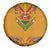 Haiti Flag Traditional Dashiki Spare Tire Cover Yellow Color - Polynesian Pride