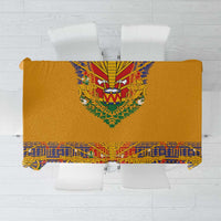 Haiti Flag Traditional Dashiki Tablecloth Yellow Color - Polynesian Pride