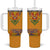 Haiti Flag Traditional Dashiki Tumbler With Handle Yellow Color - Polynesian Pride