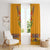 Haiti Flag Traditional Dashiki Window Curtain Yellow Color - Polynesian Pride