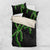 Hawaii Maile Lei Bedding Set Aloha Black Color