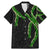 Hawaii Maile Lei Family Matching Mermaid Dress and Hawaiian Shirt Aloha Black Color