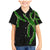 Hawaii Maile Lei Family Matching Mermaid Dress and Hawaiian Shirt Aloha Black Color
