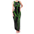 Hawaii Maile Lei Family Matching Tank Maxi Dress and Hawaiian Shirt Aloha Black Color