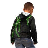 Hawaii Maile Lei Kid Hoodie Aloha Black Color
