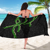 Hawaii Maile Lei Sarong Aloha Black Color