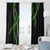 Hawaii Maile Lei Window Curtain Aloha Black Color