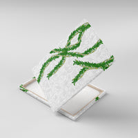 Hawaii Maile Lei Canvas Wall Art Aloha White Color