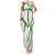 Hawaii Maile Lei Family Matching Tank Maxi Dress and Hawaiian Shirt Aloha White Color