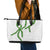 Hawaii Maile Lei Leather Tote Bag Aloha White Color