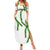 Hawaii Maile Lei Summer Maxi Dress Aloha White Color