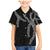 Hawaii Maile Lei Family Matching Mermaid Dress and Hawaiian Shirt Aloha Grayscale Color